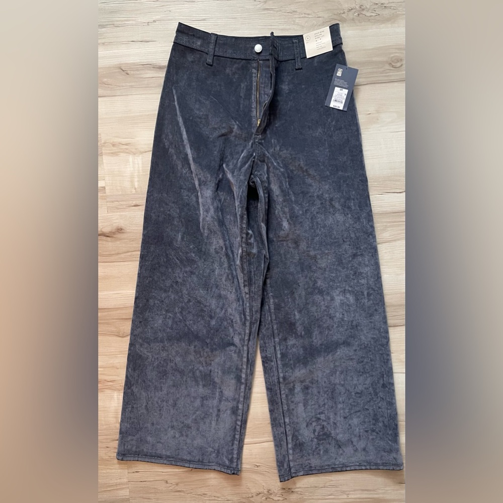 Universal Thread Wide Leg Pants in Washed Black